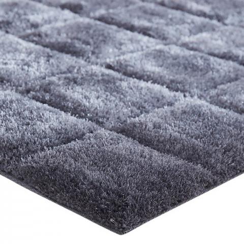 Samil Check Rug - Grey