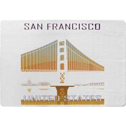 San Francisco Designer Rug - Orange / 150cm