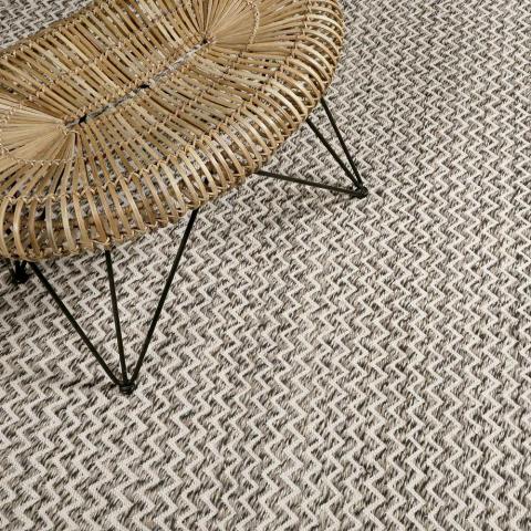 Sandi Kelim Rugs 6020 02 in Grey by Esprit