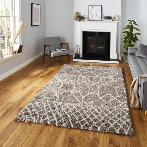 Scandi Berber Rug Beige Cream G276 