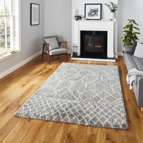 Scandi Berber Rug Grey Cream G276 