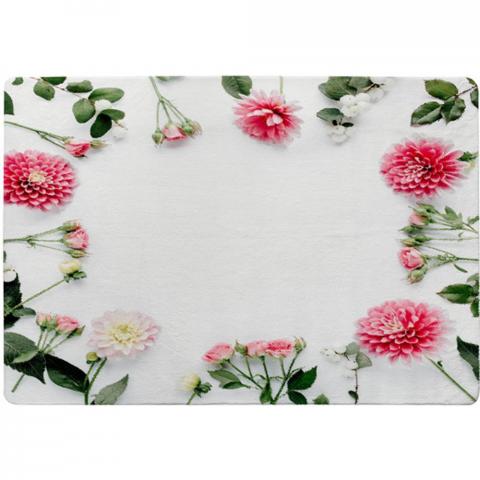 Scattered Flowers Designer Rug - White / 150cm