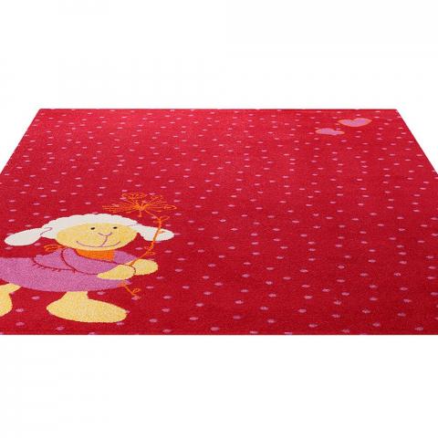 Schnuggi Rugs in Red 0524 05