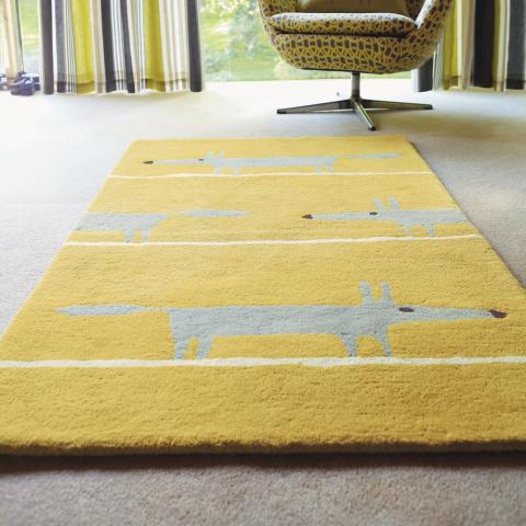 Scion Mr Fox Rugs 25306 Mustard