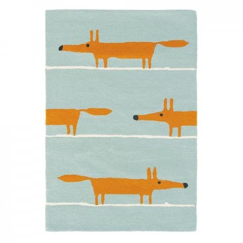 Scion Mr Fox Rugs 25308 Aqua