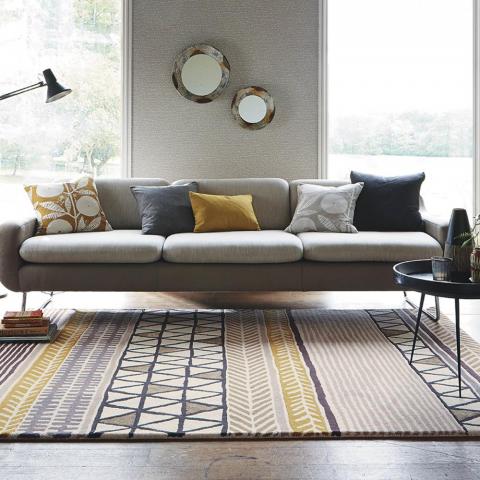 Scion Raita Rugs 24701 in Taupe