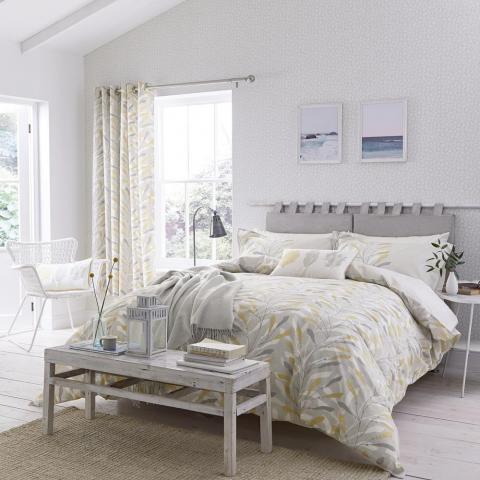 Sea Kelp Bedding and Pillowcase By Sanderson in Ochre