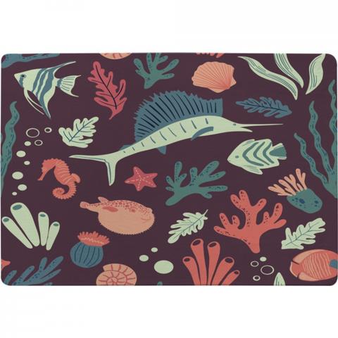 Sealife Designer Rug - Purple / 150cm