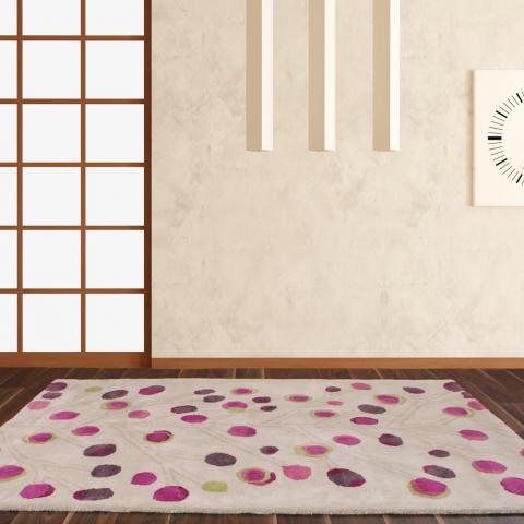 Seasons Spring Rugs in Plum