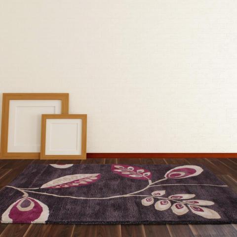 Seasons Winter Rugs in Plum