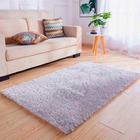 Shaggy Rug   - Silver / 150cm