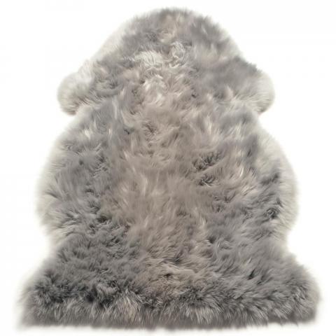 Sheepskin Rugs in Silver