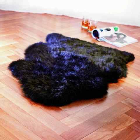 SHEEPSKIN RUGS - NEW ZEALAND QUALITY BLACK