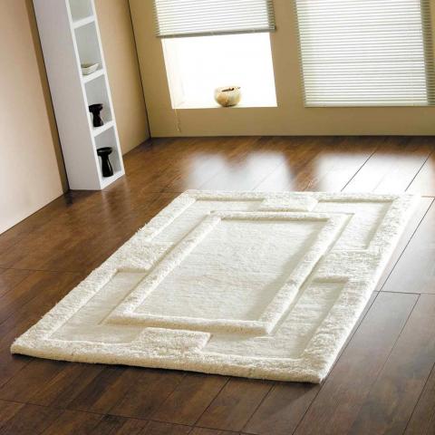 Sierra Apollo Rugs in Ivory - Pure Wool