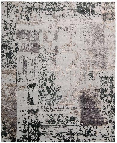 Silk Shadows Rug SHA16 Silver Grey 