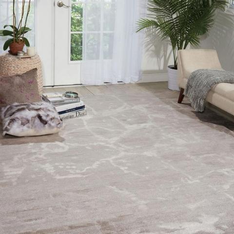 Silk Shadows Rugs SHA02 in Silver