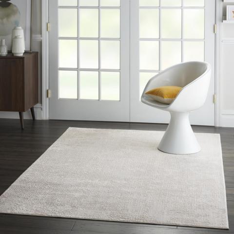 Silky Textures Rugs SLY01 by Nourison in Ivory Grey