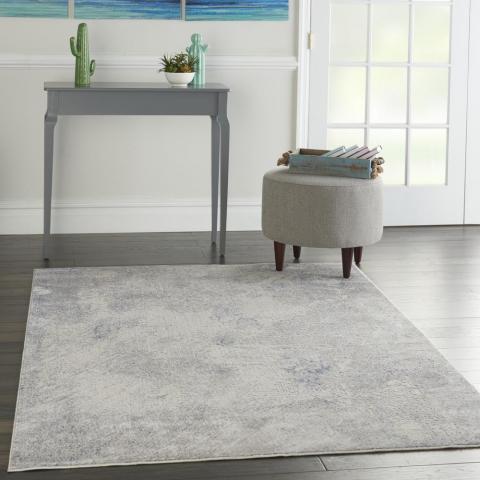 Silky Textures Rugs SLY06 by Nourison in Ivory Grey