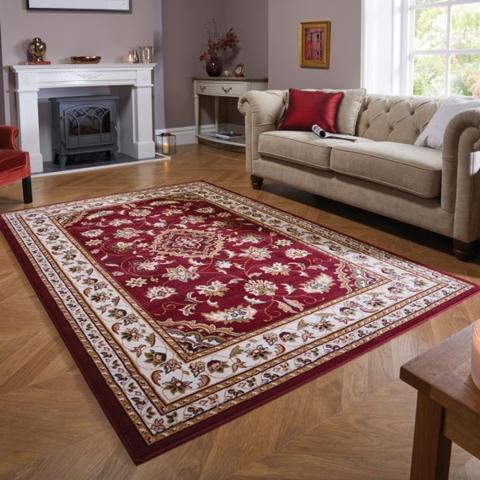 Sincerity Sherborne Traditional Red Rug  - Sherborne Red / Carpet Rug / 5 - 8 mm