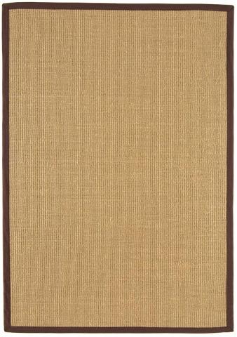 Sisal Rug Chocolate border 