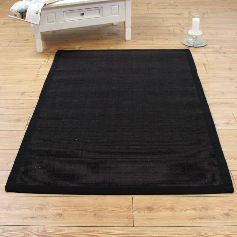 Sisal Runner Black Border 