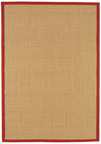 Sisal Runner L Red Border 