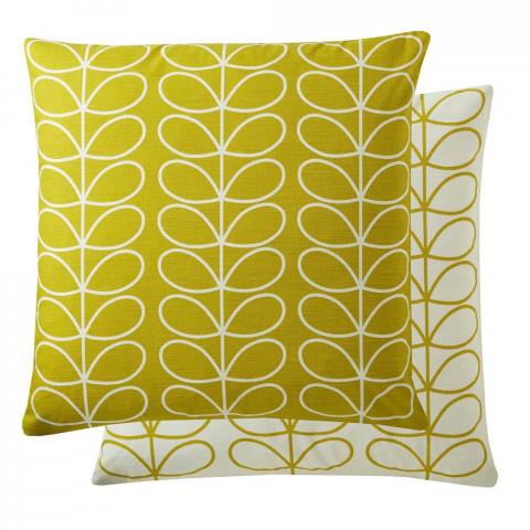 Small Linear Stem Cushion in Sunflower by Orla Kiely