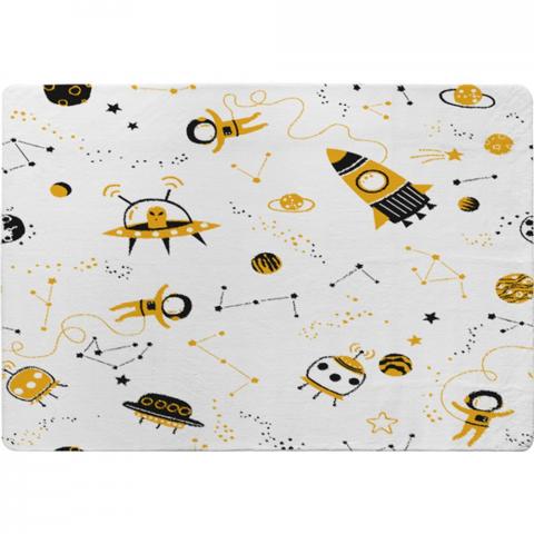 Space Pattern Designer Rug - Yellow / 150cm