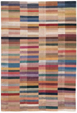 Spectrum 1.83x1.22m/6'x4' Multi Coloured Bright Wool & Silk Bright rug by The Rug Company, Handknotted Tibetan wool and silk