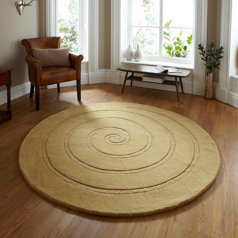 Spiral Gold rug 