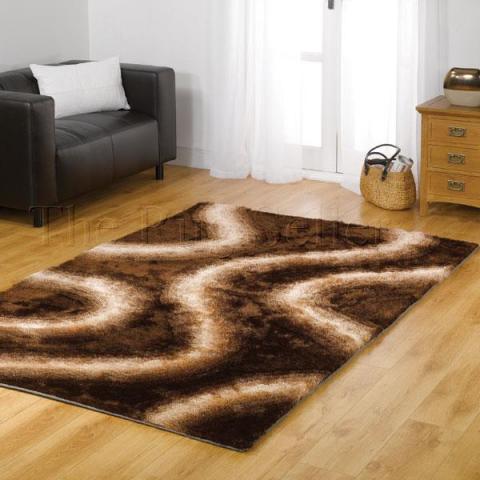 Splendour Virtue Desire Rugs in Brown