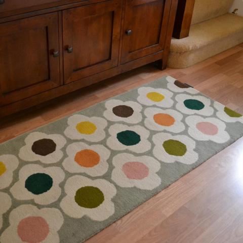 Spot Flower Hallway Runner Rugs in 60404 Multi by Orla Kiely