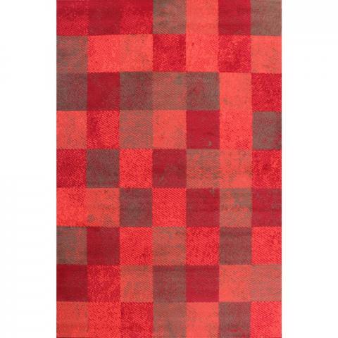 Squares Rugs in Red by Rugstyle