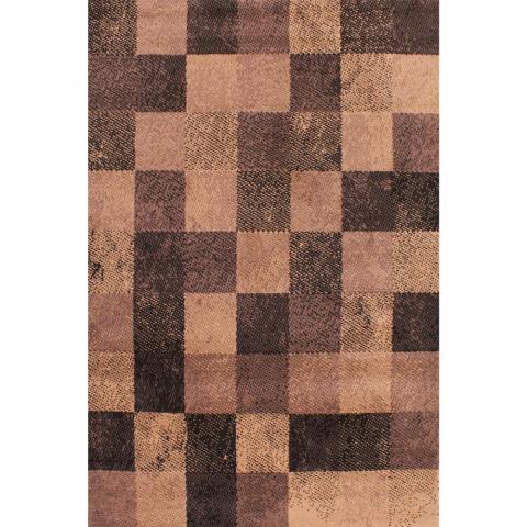 Squares Rugs in Taupe by Rugstyle