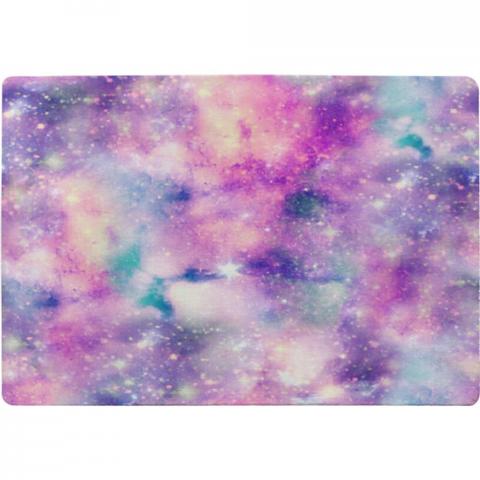 Starry Galaxy Print In Unicorn Colours Designer Rug - Pink / 150cm