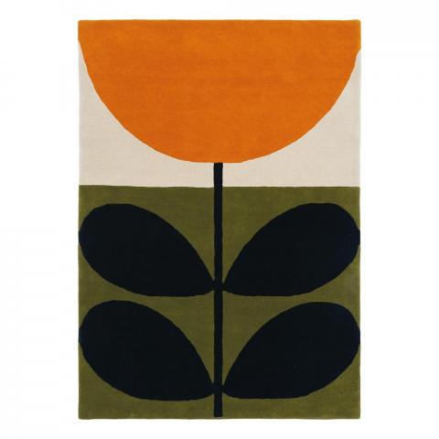 Stem Rugs 59803 in Black by Orla Kiely