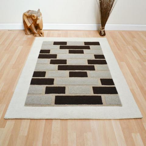 Step Rugs in Beige