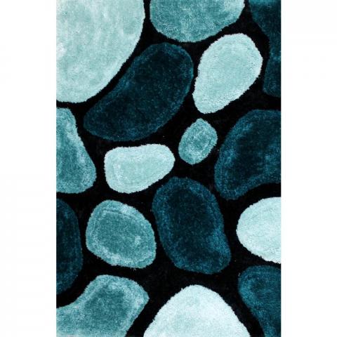 Stepping Stones Rugs in Teal