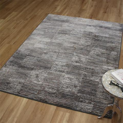 Strata Rug Grey Blue Brown 