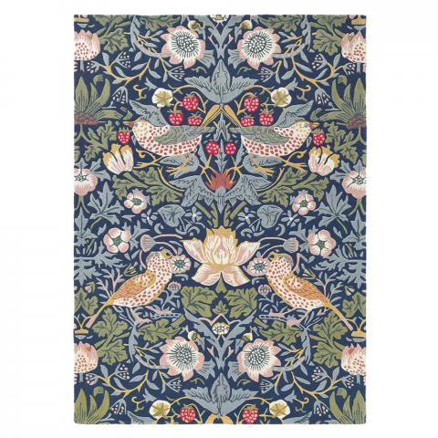 Strawberry Thief Rugs 027708 Indigo by William Morris