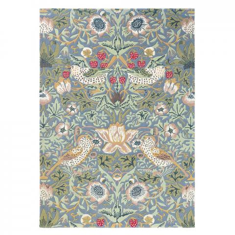 Strawberry Thief Rugs 027718 Slate by William Morris