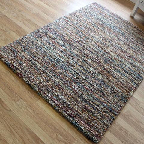 Stripe Rug Mixed Colour Mehari  Square