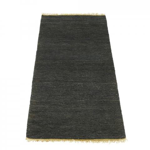 Sumace Hemp Hallway Runners in Black by Massimo