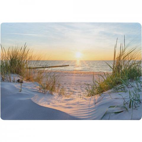 Sunset At The Baltic Sea Beach Designer Rug - Yellow / 200cm