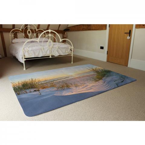 Sunset At The Baltic Sea Beach Designer Rug - Yellow / 230cm