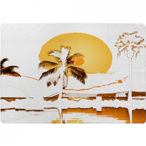 Sunset Designer Rug - Orange / 150cm