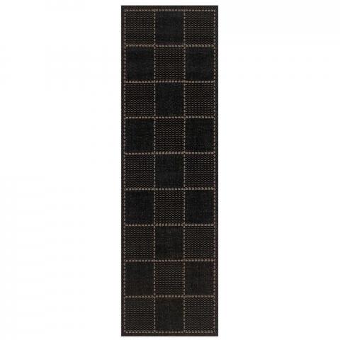 Super Sisalo Anti Slip Kitchen Runners in Black