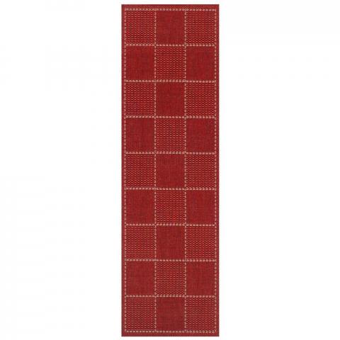 Super Sisalo Anti Slip Kitchen Runners in Red