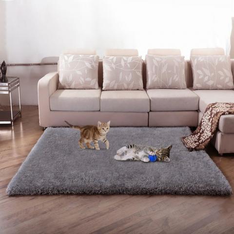 Super Soft Shaggy Carpet - Grey / 150cm