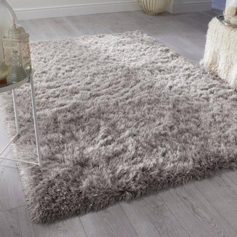 Super Soft Shaggy Rug - Grey / 170cm